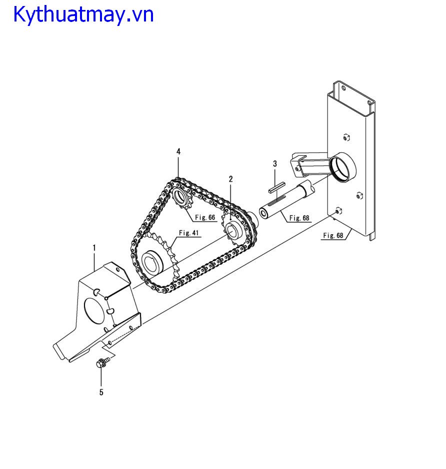 Xích truyền động cắt